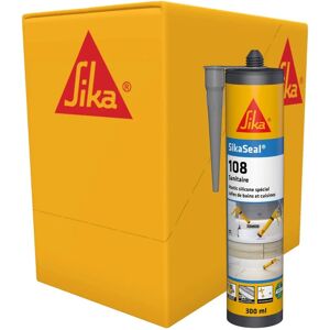 Sellador de silicona Sika Seal 108 Gris claro - 300ml Sellador de silicona Sika Seal 108 Gris claro - 300ml