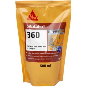 Resine latex de reprise de bétonnage SikaLatex 360 - 500ml - Blanc - Publicité Resine latex de reprise de bétonnage SikaLatex 360 - 500ml - Blanc - Publicité