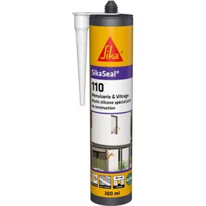 Sika Seal 110 Silicone Sealant - PVC Blanc - 300ml - Type de construction - Publicité Sika Seal 110 Silicone Sealant - PVC Blanc - 300ml - Type de construction - Publicité