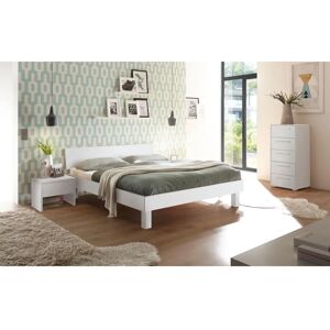 Hasena Forti Bett - Massivholz, Weißer Buchenlack - Bett Hasena Forti Bett - Massivholz, Weißer Buchenlack - Bett