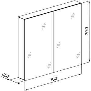 W. Schneider GmbH Schneider EASY Line Comfort Spiegelschrank - Doppelspiegeltüren W. Schneider GmbH Schneider EASY Line Comfort Spiegelschrank - Doppelspiegeltüren