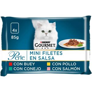 Purina Gourmet Perle Finas Láminas en Salsa - Golosinas para Gatos Purina Gourmet Perle Finas Láminas en Salsa - Golosinas para Gatos