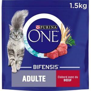 Nourriture pour chats Purina ONE Adulte Bœuf et Céréales Complètes - Santé Immunitaire & Dentaire - Publicité Nourriture pour chats Purina ONE Adulte Bœuf et Céréales Complètes - Santé Immunitaire & Dentaire - Publicité