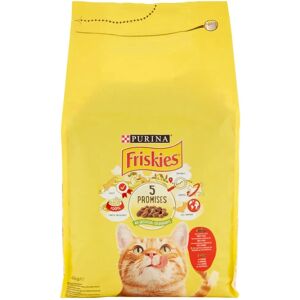 Nourriture sèche pour chats Friskies Purina Adulte avec Bœuf, Poulet & Légumes - 4 KG - Publicité Nourriture sèche pour chats Friskies Purina Adulte avec Bœuf, Poulet & Légumes - 4 KG - Publicité