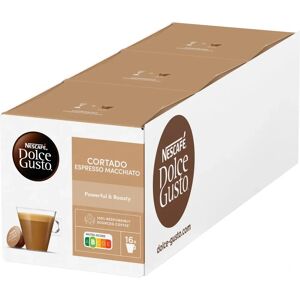 NESCAFÉ Dolce Gusto Cortado - Ensemble de capsules de café - 3 x 16 pièces - Publicité NESCAFÉ Dolce Gusto Cortado - Ensemble de capsules de café - 3 x 16 pièces - Publicité