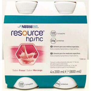 Nestlé Resource HP/HC Aardbei 4x200ml - Voedingsdrank Nestlé Resource HP/HC Aardbei 4x200ml - Voedingsdrank