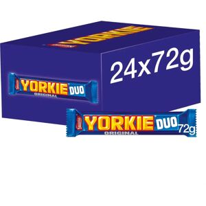 Nestlé Yorkie Duo Milk Chocolate - 24 x 72g Bars Nestlé Yorkie Duo Milk Chocolate - 24 x 72g Bars