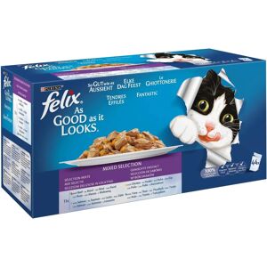 Lot de Nourriture pour Chats FELIX - Variété de Saveurs - 44x85g - Publicité Lot de Nourriture pour Chats FELIX - Variété de Saveurs - 44x85g - Publicité