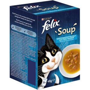 Nourriture pour Chats Felix - Variété de Soupes Savoureuses - 48g Nourriture pour Chats Felix - Variété de Soupes Savoureuses - 48g
