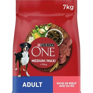 Croquettes Purina One Bœuf & Riz pour Chiens Moyens/Grands - Nourriture pour chiens - Publicité Croquettes Purina One Bœuf & Riz pour Chiens Moyens/Grands - Nourriture pour chiens - Publicité