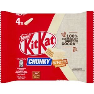 KitKat Blanc 4-pack - Barre de Chocolat - Publicité KitKat Blanc 4-pack - Barre de Chocolat - Publicité