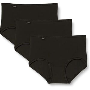 Sloggi Black Cotton Midi Briefs - 3 Pack - High Waist & Flat Seams Sloggi Black Cotton Midi Briefs - 3 Pack - High Waist & Flat Seams