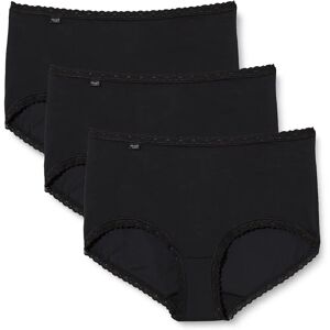 Sloggi 24/7 Cotton Lace Midi Briefs 3P - black Sloggi 24/7 Cotton Lace Midi Briefs 3P - black