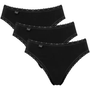 Sloggi 24/7 Cotton Lace Tai Briefs 3P - black Sloggi 24/7 Cotton Lace Tai Briefs 3P - black