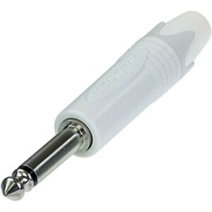 Neutrik NP2X-WT Hvit 6,35 mm Mono Audio Jack Neutrik NP2X-WT Hvit 6,35 mm Mono Audio Jack