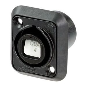 Connecteur fibre optique Neutrik OpticalCON Quad - Noir Connecteur fibre optique Neutrik OpticalCON Quad - Noir