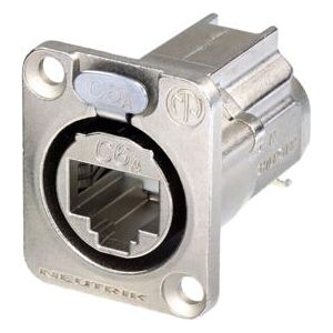 Connecteur Ethernet RJ45 femelle Neutrik NE8FDX-Y6 - Forme D, Nickel - Publicité Connecteur Ethernet RJ45 femelle Neutrik NE8FDX-Y6 - Forme D, Nickel - Publicité