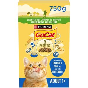 Go-Cat Herring and Tuna Vegetables Dry Cat Food - 750g Go-Cat Herring and Tuna Vegetables Dry Cat Food - 750g