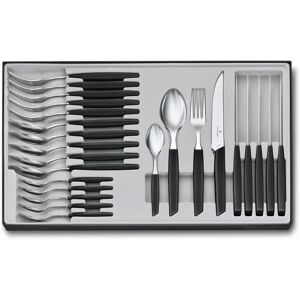 Victorinox Swiss Modern 24-Piece Cutlery Set - Black Victorinox Swiss Modern 24-Piece Cutlery Set - Black