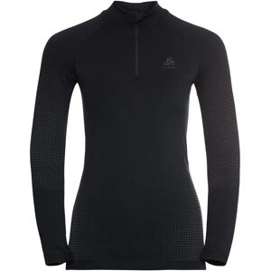 Odlo Black Performance Warm Eco Half Zip Turtle Neck Base Layer - Base Layer Top Odlo Black Performance Warm Eco Half Zip Turtle Neck Base Layer - Base Layer Top