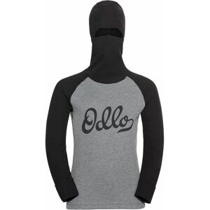 Odlo Kids Long-Sleeve Base Layer with Mask - Dark Gray Odlo Kids Long-Sleeve Base Layer with Mask - Dark Gray
