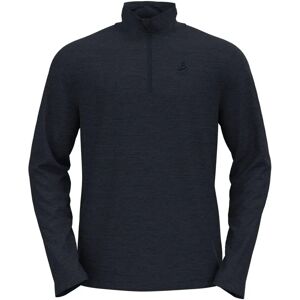 Odlo Men's Dark Sapphire/Black/Stripes Sweatshirt - Men Odlo Men's Dark Sapphire/Black/Stripes Sweatshirt - Men