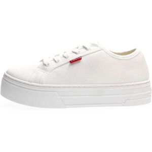 LEVI'S Tijuana Witte Comfortabele Sneakers - Dameschoenen LEVI'S Tijuana Witte Comfortabele Sneakers - Dameschoenen