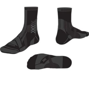 X-Socks Hike Expert Silver Crew - Black/Charcoal - Socks X-Socks Hike Expert Silver Crew - Black/Charcoal - Socks