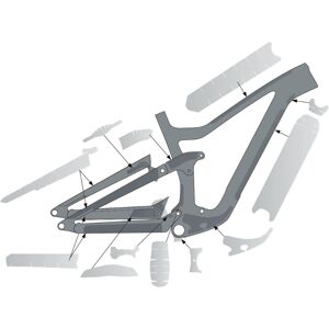 Kit di protezione telaio Syncros Ransom Carbon - Trasparente Opaco Kit di protezione telaio Syncros Ransom Carbon - Trasparente Opaco