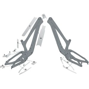 Syncros Set protezione telaio bianco Syncros Set protezione telaio bianco