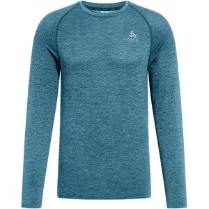 Odlo Dark Sapphire Melange Seamless Long Sleeve Running Shirt Odlo Dark Sapphire Melange Seamless Long Sleeve Running Shirt