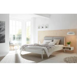 Hasena Simone Weiß Bett - Modern Massivholzbett mit Polster Hasena Simone Weiß Bett - Modern Massivholzbett mit Polster