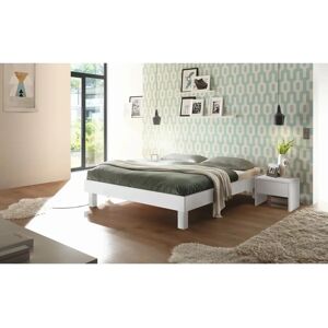 Hasena Rapallo Bett - Weiß, Buche, 140x200cm, Stabil & Modern Hasena Rapallo Bett - Weiß, Buche, 140x200cm, Stabil & Modern