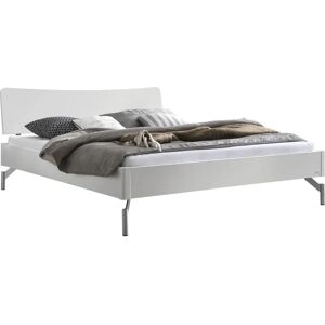 Hasena Albinia Holzbett - Weiß/Grau Modernes Minimalistisches Schlafzimmer Hasena Albinia Holzbett - Weiß/Grau Modernes Minimalistisches Schlafzimmer