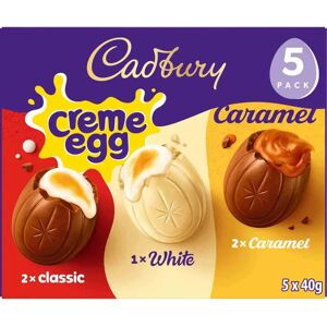 Cadbury - Mixed White Caramel Creme Easter Egg - 5 Pack - 200g Cadbury - Mixed White Caramel Creme Easter Egg - 5 Pack - 200g