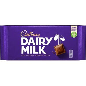 Tablette de Chocolat au Lait Cadbury - Chocolat au lait - 180 g - Publicité Tablette de Chocolat au Lait Cadbury - Chocolat au lait - 180 g - Publicité