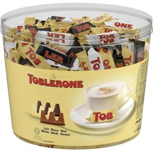 Assortiment de Mini Toblerone - 113 Unités - Chocolat Suisse Lait, Noir & Blanc - Publicité Assortiment de Mini Toblerone - 113 Unités - Chocolat Suisse Lait, Noir & Blanc - Publicité