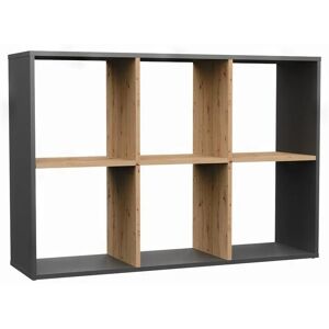 Topeshop Marion Modular Shelving - 6 Compartments - 110x30x75 cm Topeshop Marion Modular Shelving - 6 Compartments - 110x30x75 cm