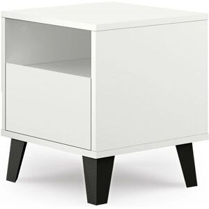Topeshop Sonia - Mesilla de noche escandinava - 40x39x45.5cm - 1 cajón + 1 estante Topeshop Sonia - Mesilla de noche escandinava - 40x39x45.5cm - 1 cajón + 1 estante
