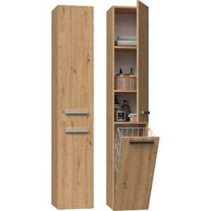 Topeshop Yana - Bathroom Storage Furniture - 31x30x174 cm - Modern Style Topeshop Yana - Bathroom Storage Furniture - 31x30x174 cm - Modern Style