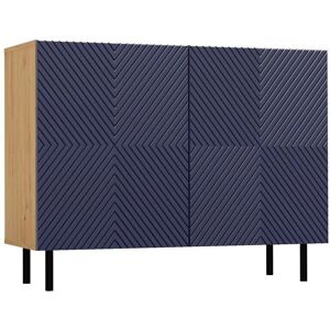 TOPESHOP Cami - Glamour Sideboard - 2 Türen - 4 Fächer - Holzoptik - Hergestellt in Europa TOPESHOP Cami - Glamour Sideboard - 2 Türen - 4 Fächer - Holzoptik - Hergestellt in Europa