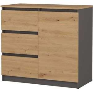 Topeshop Dunja - Aparador moderno - 80x40x75 cm - Calidad europea Topeshop Dunja - Aparador moderno - 80x40x75 cm - Calidad europea