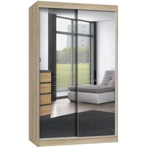 TOPESHOP Paolo - Armario con 2 puertas correderas - 2 espejos - 120cm - Dormitorio TOPESHOP Paolo - Armario con 2 puertas correderas - 2 espejos - 120cm - Dormitorio