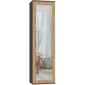 TOPESHOP Atara - Hall cupboard with large mirror - 180x50x35 cm - 2 shelves TOPESHOP Atara - Hall cupboard with large mirror - 180x50x35 cm - 2 shelves