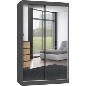 TOPESHOP Paolo - Armario con 2 puertas correderas - 2 espejos - 120cm - Vestidor TOPESHOP Paolo - Armario con 2 puertas correderas - 2 espejos - 120cm - Vestidor
