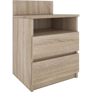 Hucoco Aster T1 Nightstand - Scandinavian Style - Sonoma Hucoco Aster T1 Nightstand - Scandinavian Style - Sonoma