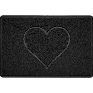 Nicoman - VC-DM-Embossed-HEART-75x44-BK - Door mat Nicoman - VC-DM-Embossed-HEART-75x44-BK - Door mat
