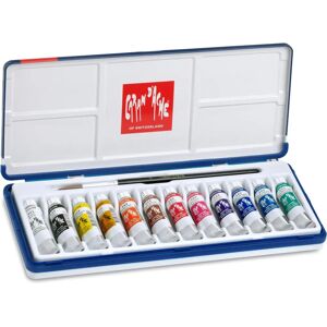 Caran d'Ache Peinture Multi à Base d'Eau - 12 Tubes - Publicité Caran d'Ache Peinture Multi à Base d'Eau - 12 Tubes - Publicité