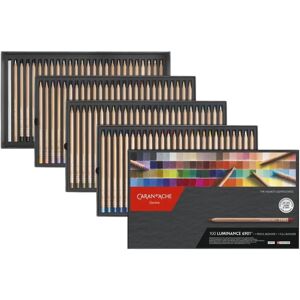 Caran d'Ache LUMINANCE 6901 - 100 Lightfast Colored Pencils + 2 Blenders - Free Mannequin Caran d'Ache LUMINANCE 6901 - 100 Lightfast Colored Pencils + 2 Blenders - Free Mannequin