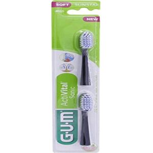 Sunstar Gum Activital Sonic Cabezal Cepillo Eléctrico de Repuesto - 2 Unidades Sunstar Gum Activital Sonic Cabezal Cepillo Eléctrico de Repuesto - 2 Unidades
